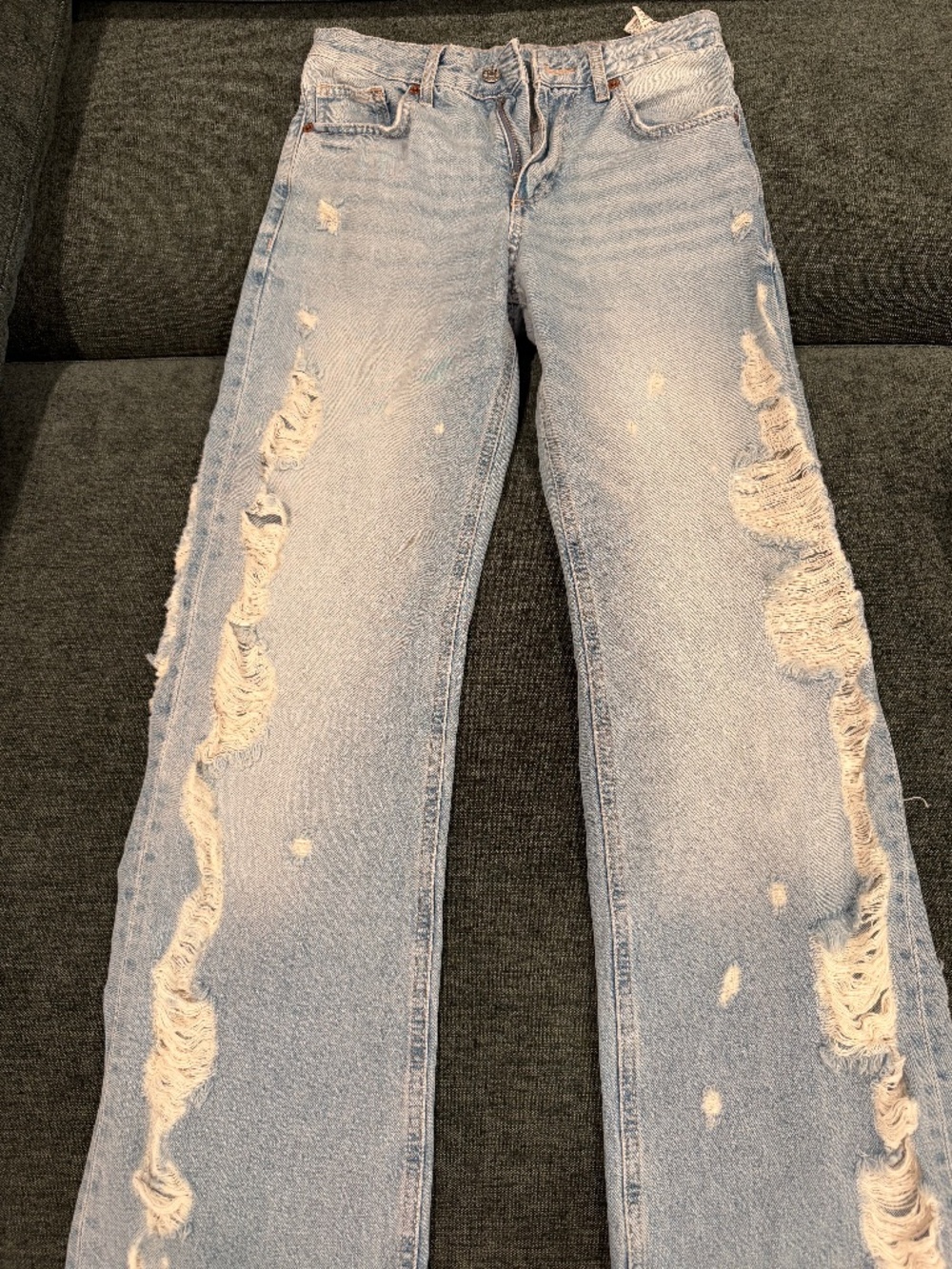 Zara ripped jeans